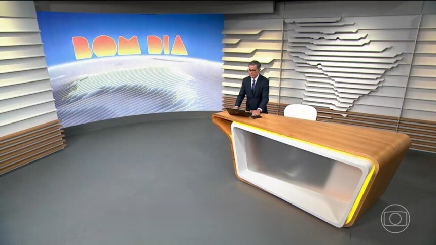 Helter Duarte Estúdio provisório do Bom Dia Brasil