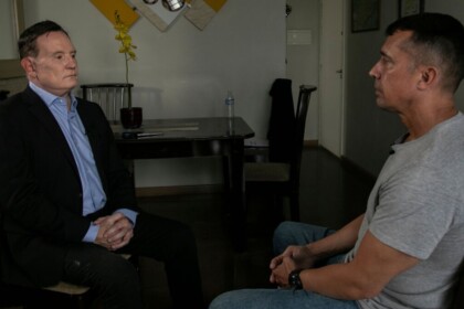 Cabrini, frente a frente, em entrevista com coronel Geraldo no Domingo Espetacular
