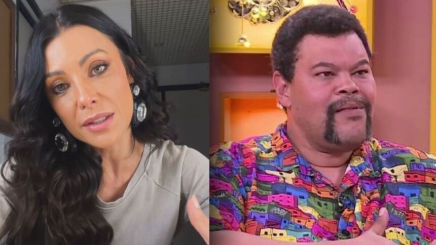Ceci Ribeiro e Babu em uma montagem no BBB 26
