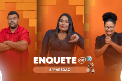 Babu, Chaiany e Milena na arte da enquete do 8ª Paredão do BBB 26