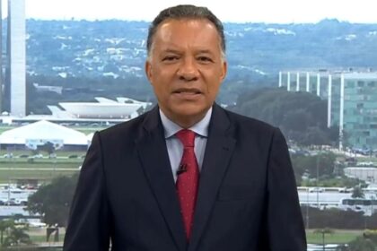 Heraldo Pereira no cenário do Bom Dia Brasil em Brasília