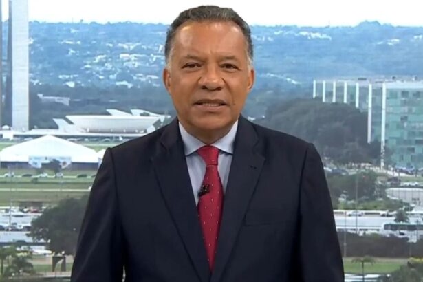 Heraldo Pereira no cenário do Bom Dia Brasil em Brasília