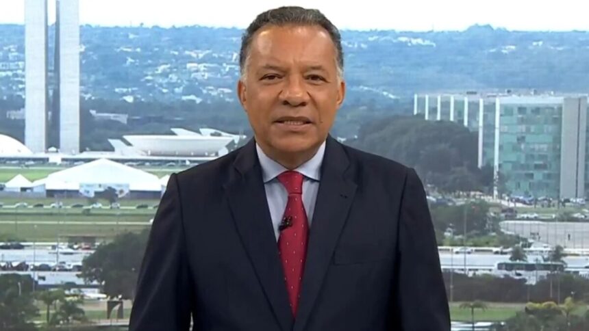 Heraldo Pereira no cenário do Bom Dia Brasil em Brasília