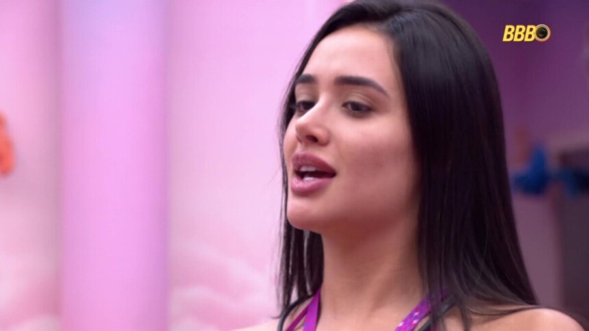 Jordana em conversa no quarto do BBB 26