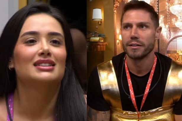 Jordana e Jonas em uma montagem no BBB 26