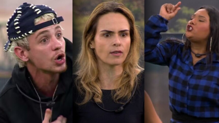 Juliano, Ana Paula e Chaiany em uma montagem no Sincerão