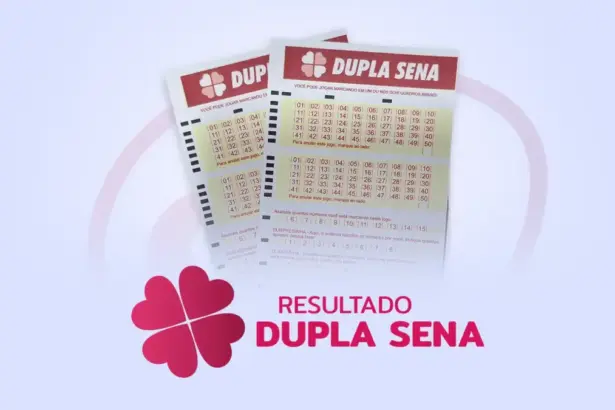 Bilhete Vermelho na arte do resultado da Dupla Sena