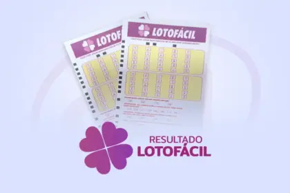 Arte do resultado da Lotofácil