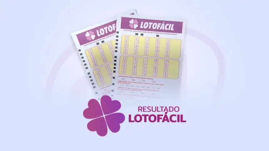 Arte do resultado da Lotofácil