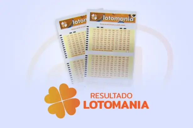 Bilhete laranja na arte do resultado da Lotomania
