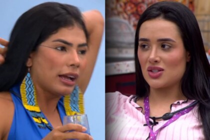 Marciele e Jordana em uma montagem no BBB 26