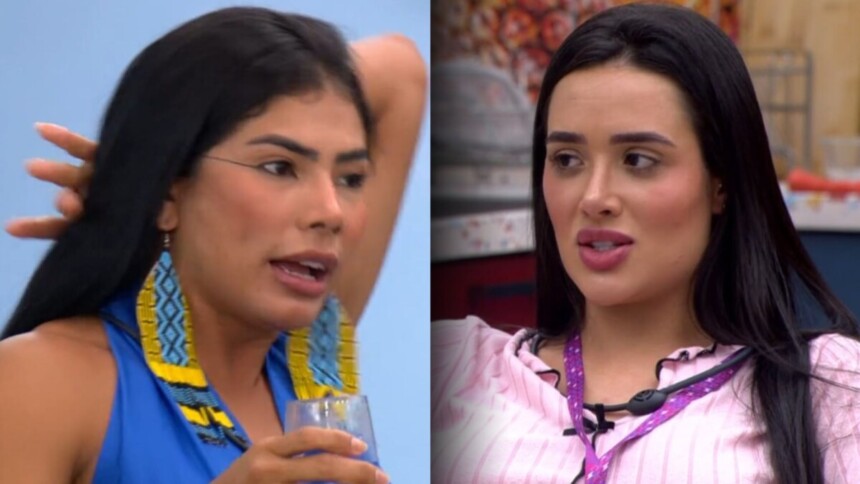 Marciele e Jordana em uma montagem no BBB 26