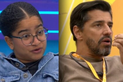 Milena e Cowboy em uma montagem no BBB 26