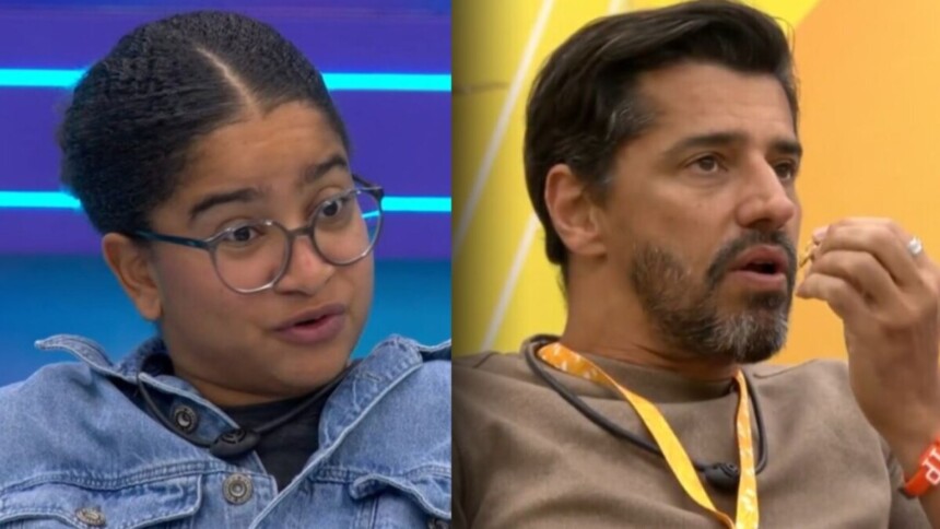 Milena e Cowboy em uma montagem no BBB 26
