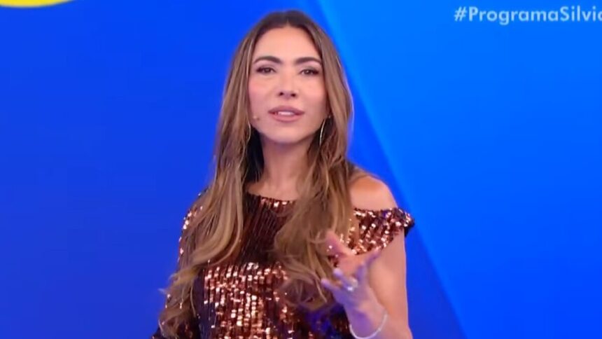 Patricia Abravanel em trecho do sorteio da Tele Sena de Páscoa