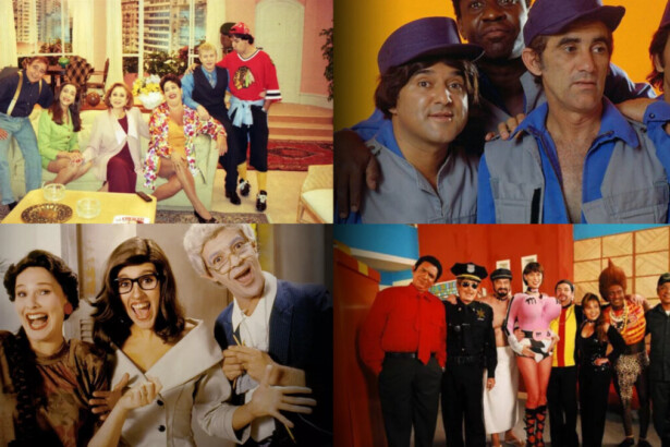 5 momentos com o elenco dos programas de humor da Globo que deixaram saudades como: Sai de Baixo, Os Trapalhões, TV Pirata e Casseta & Planeta
