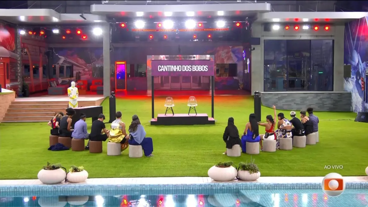 Brothers olham para o cenário do Sincerão no BBB 26