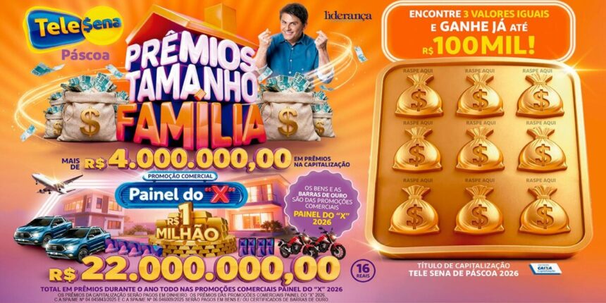 Bilhete da Tele Sena de Páscoa 2026