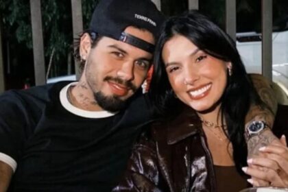 Zé Felipe e Ana Castela abraçados