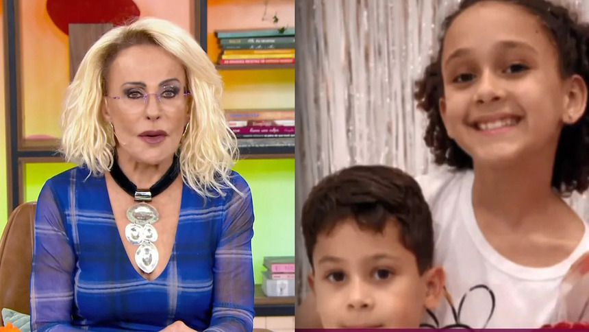 Ana Maria Braga divide tela com imagens das crianças que foram mortas em acidente em Diadema, São Paulo