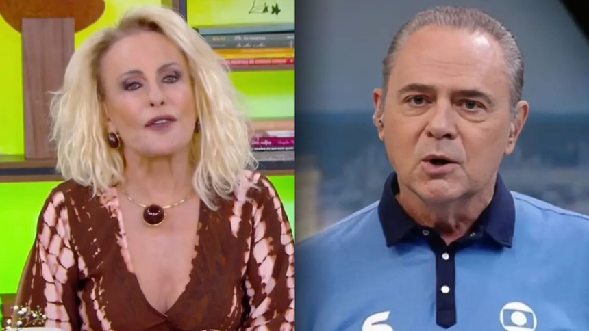 Ana Maria Braga e Luís Roberto em uma montagem