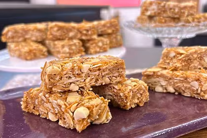 Barrinha doce com macarrão em trecho de receita do Mais Você