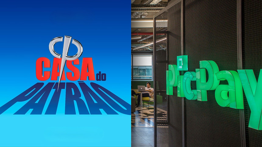 Logo da Casa do Patrão dividindo tela com o PicPay
