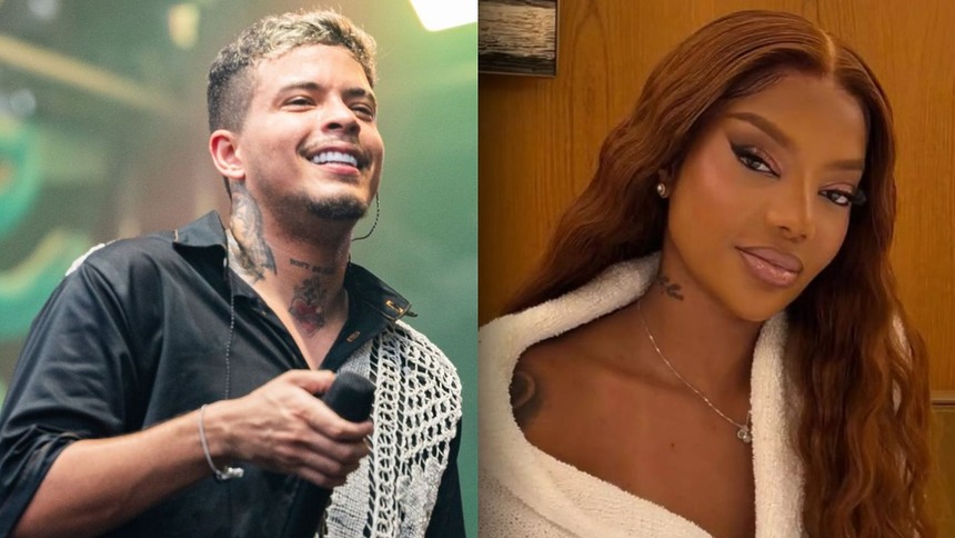 Felipe Amorim e Ludmilla montagem