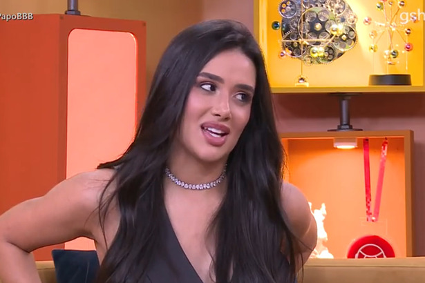 Jordana surpresa em trecho do Bate-Papo BBB