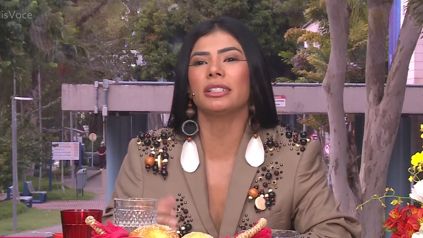 Marciele participando do Café com o Eliminado do BBB 26