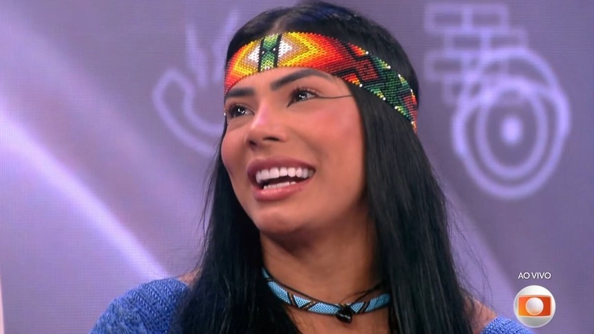 Marciele sorridente após a eliminação do BBB 26