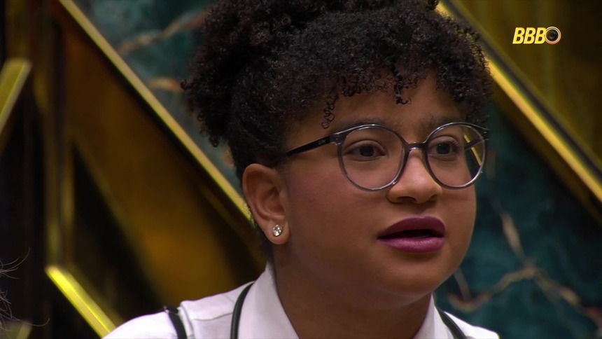 Milena apreensiva em trecho da final do BBB 26