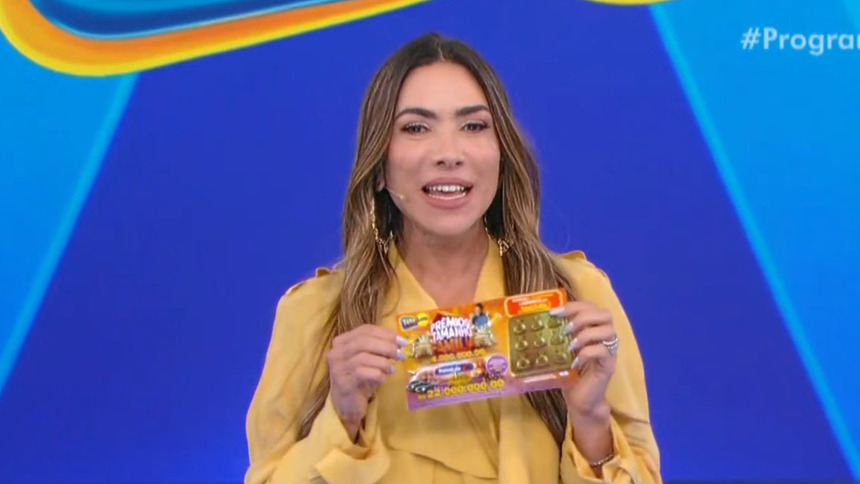 Patricia Abravanel em trecho do Quarto Sorteio da Tele Sena de Páscoa