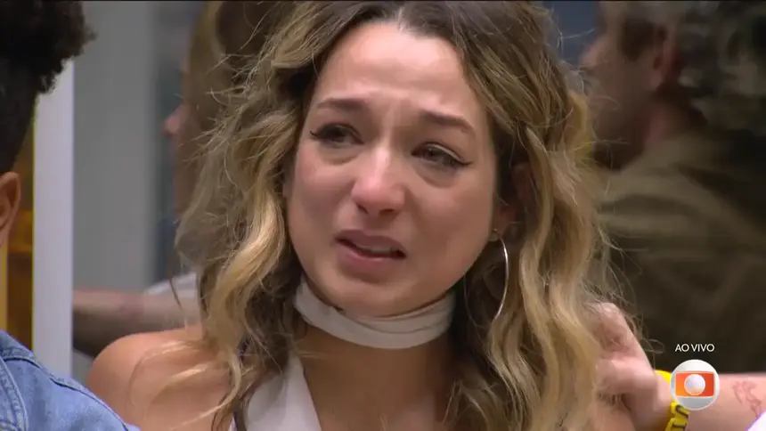 Samira chora na sala do BBB 26