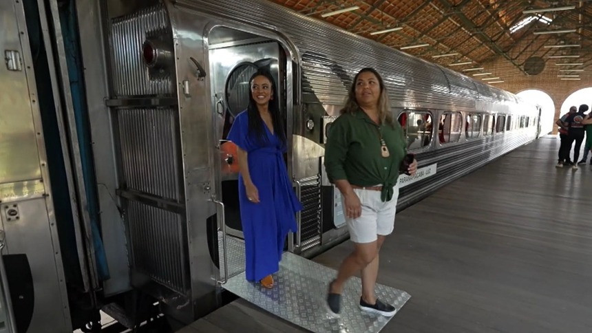 Valéria Almeida em trecho do Paulistar