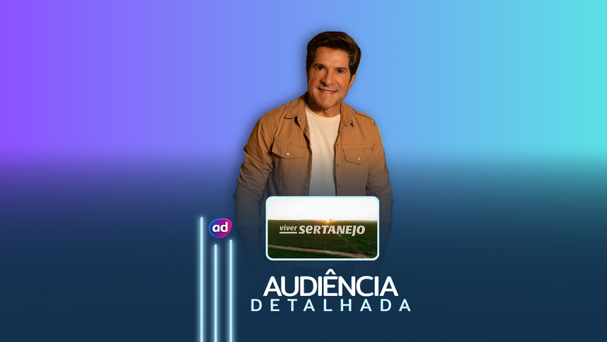 Daniel sorridente na arte da Audiência Detalhada De Viver Sertanejo