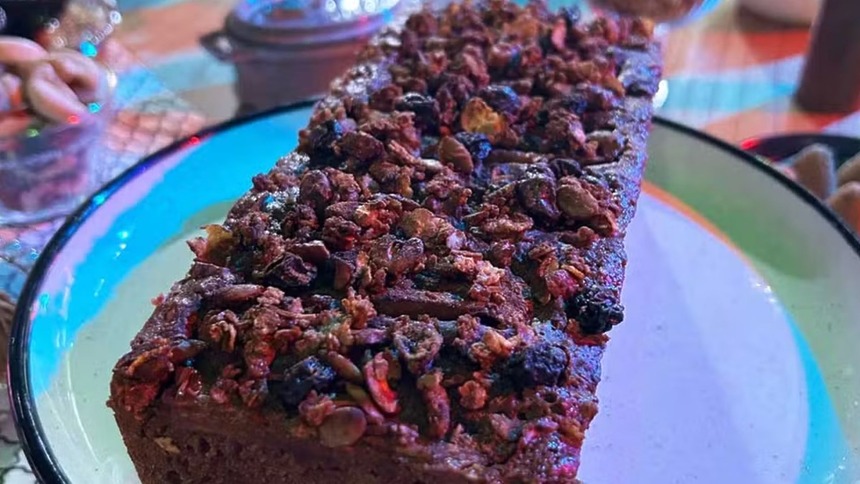 Bolo de banana do murilo benício em trecho de receita do mais você