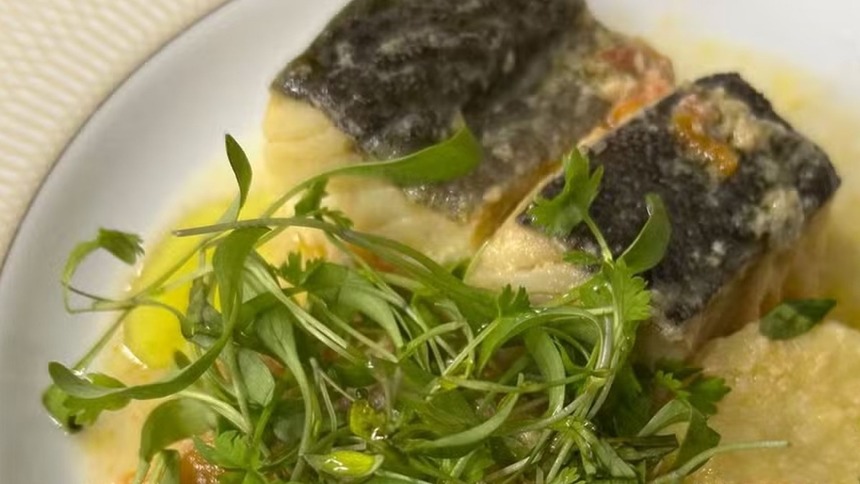Caldeirada de bacalhau em trecho de receita do Mais Você