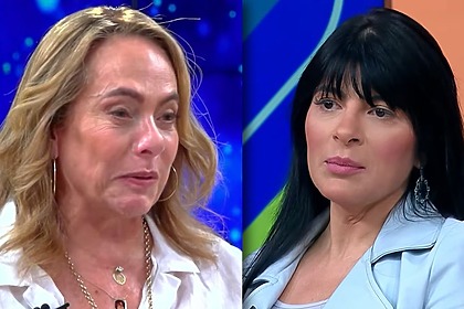 Cissa Guimarães e Fernanda Brum em uma montagem no Sem Censura