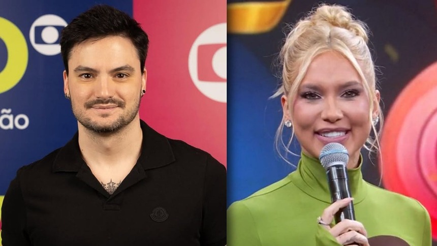 Felipe Neto e Virginia Fonseca em uma montagem