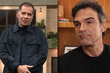 Leandro Hassum e Tadeu Schmidt em uma montagem