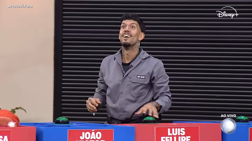 Luis Felipe em trecho da Prova Tô Fora na Casa do Patrão