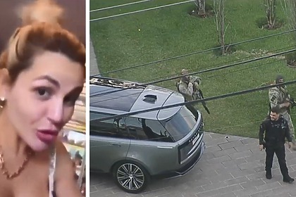 Deolane Bezerra divide tela em montagem com Policiais fortemente armados em frente a mansão