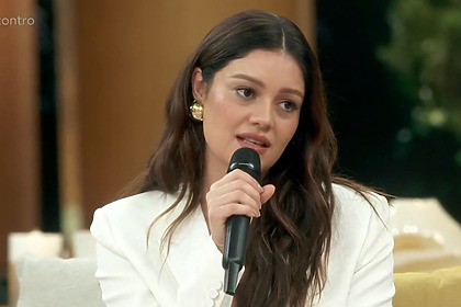 Sophie Charlotte em trecho de entrevista no sofá do Encontro sobre Três Graças