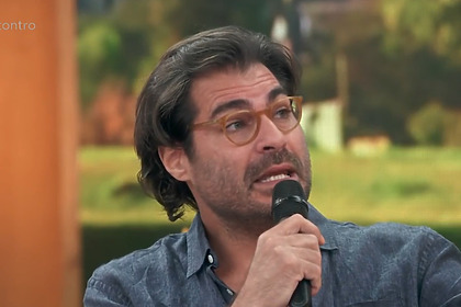 Thiago Lacerda falando sobre os bastidores de Terra Nostra em entrevista ao Encontro