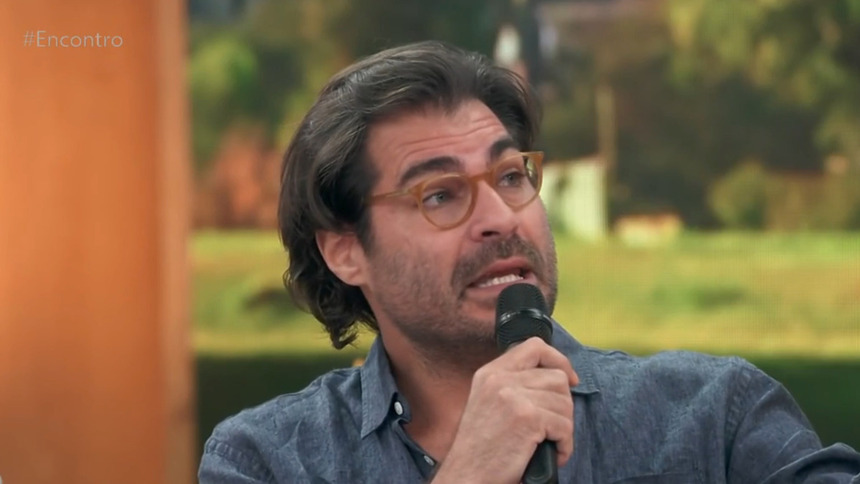 Thiago Lacerda falando sobre os bastidores de Terra Nostra em entrevista ao Encontro