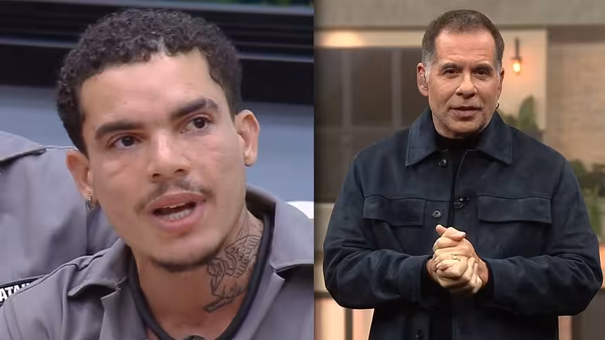 Vivão e leandro hassum em uma montagem na casa do patrão