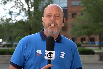 Alex Escobar durante ao vivo no Encontro direto dos Estados Unidos na cobertura da Copa do Mundo 2026