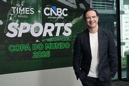 Celso Cardoso na foto de divulgação do programa Times CNBC Sports