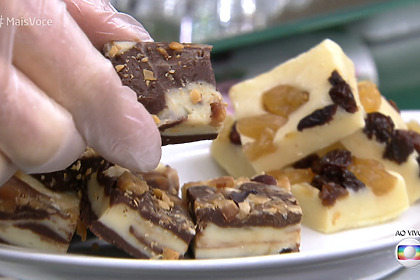 Fudge de chocolate em trecho de receita do Mais Você